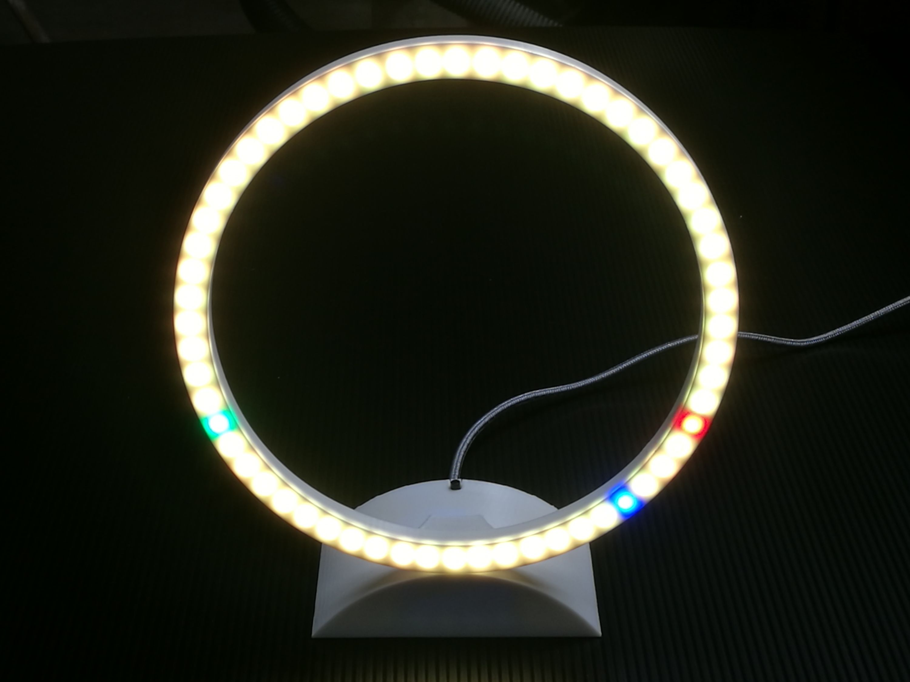 clock with base - Uhr zum hinstellen WS2812 Ring 60 Arduino Nano DS3231