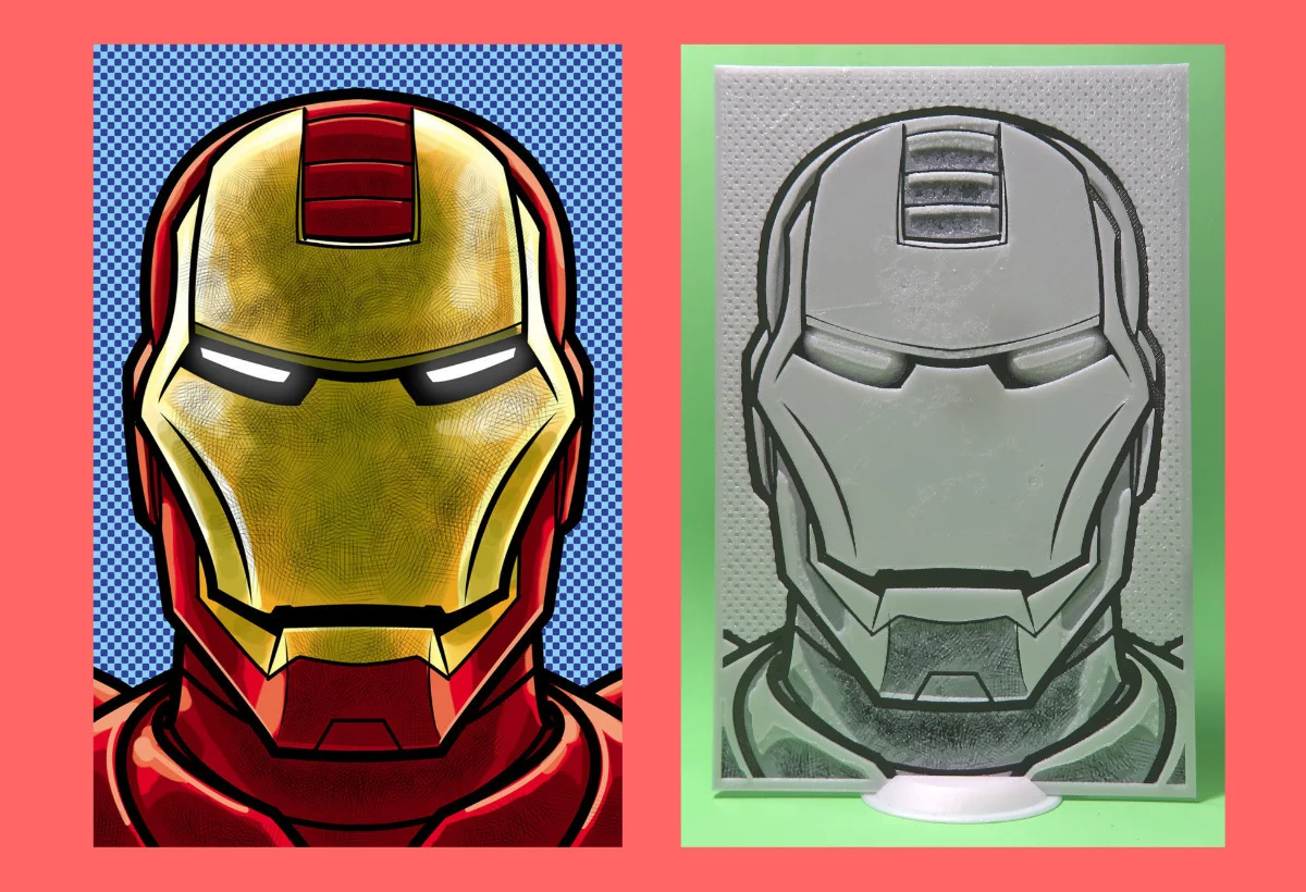 IRONMAN DIBUJO 3D