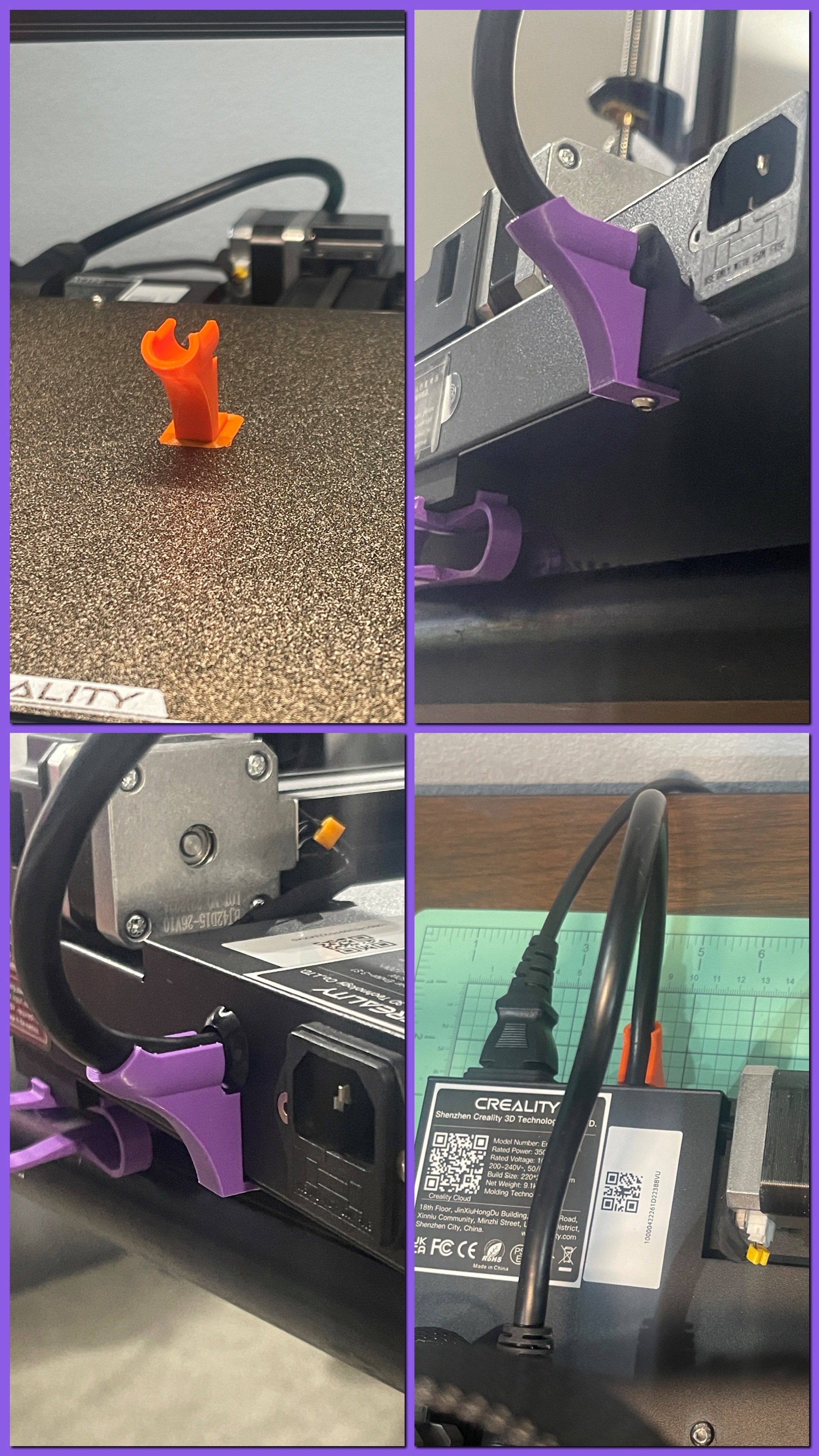 Ender S1 / S1 Pro bed cable guide FIX ** See Details **