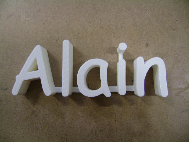 3D Name - Nom 3D: Alain