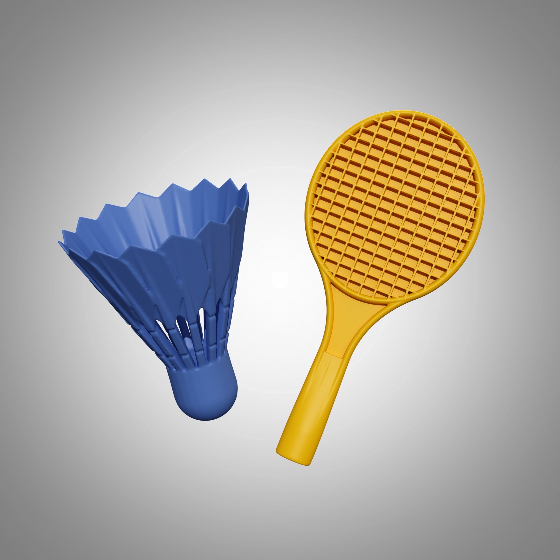 Badminton magnet set