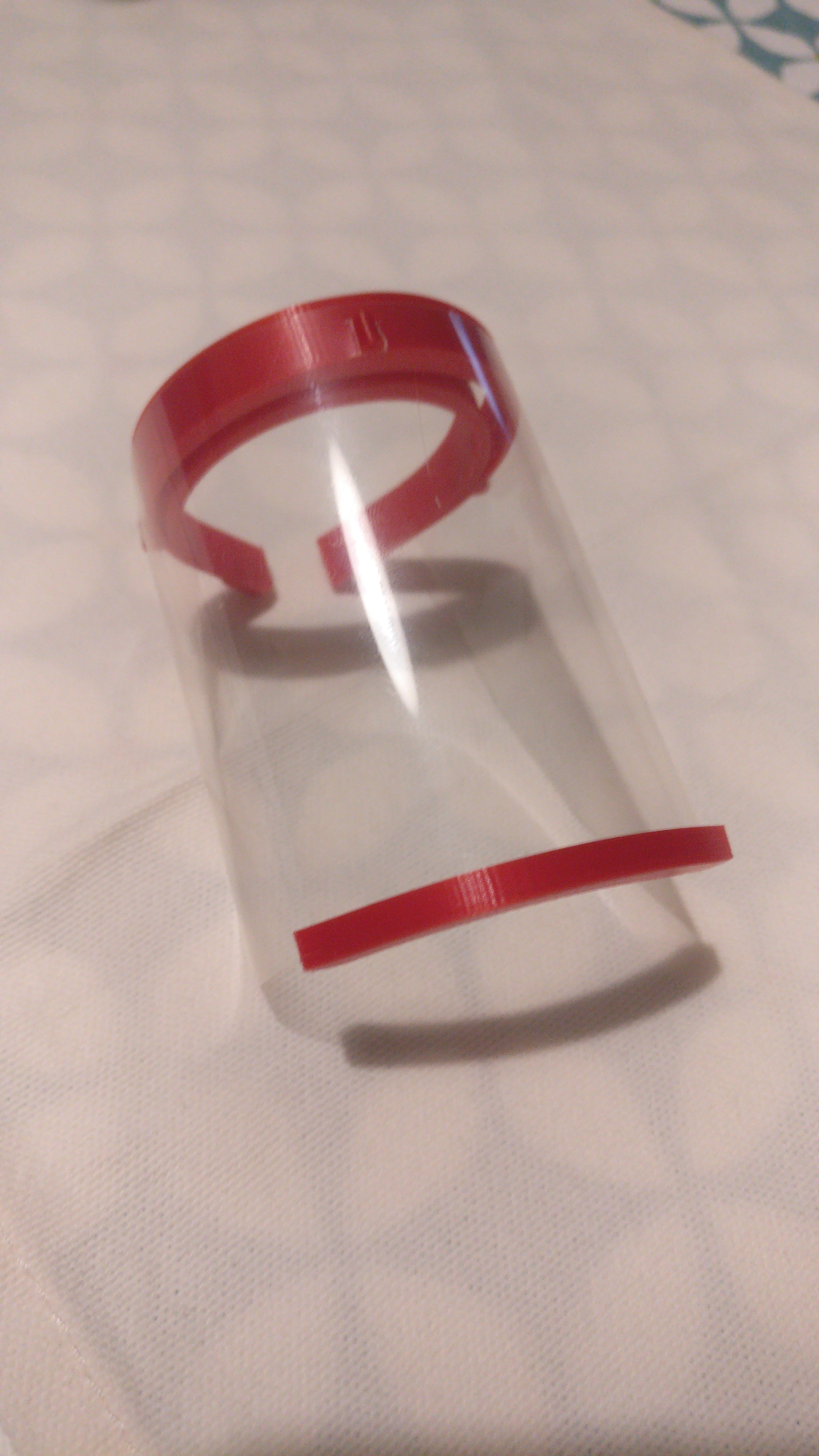 Small face shield - can be user for egg, some decor, key strap, etc