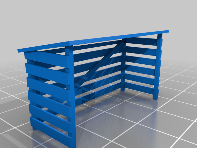 H0 1:87 trashcan shed