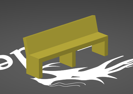 Simple Park Bench for O-Gauge model train