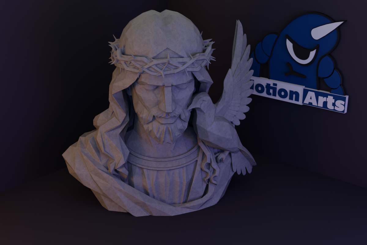 Busto Sagrado Low Poly