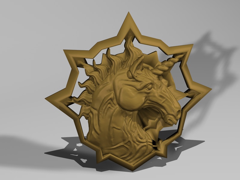 Medallion - Witcher the Time of Contempt - Unicorn