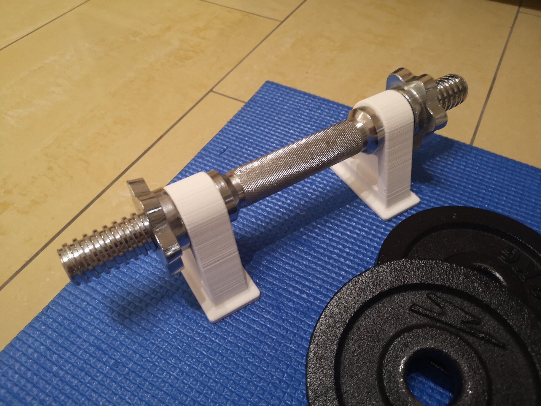 Push Up Bar from Dumbbell