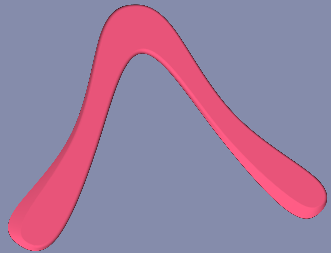Spline-Based Boomerang in FreeCAD