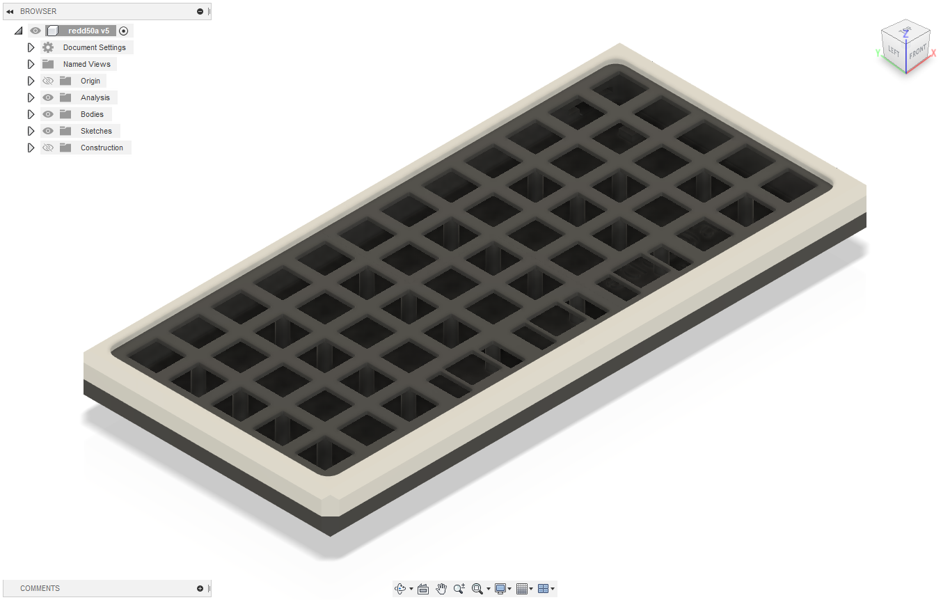 redd50A - Preonic like ortholinear keyboard