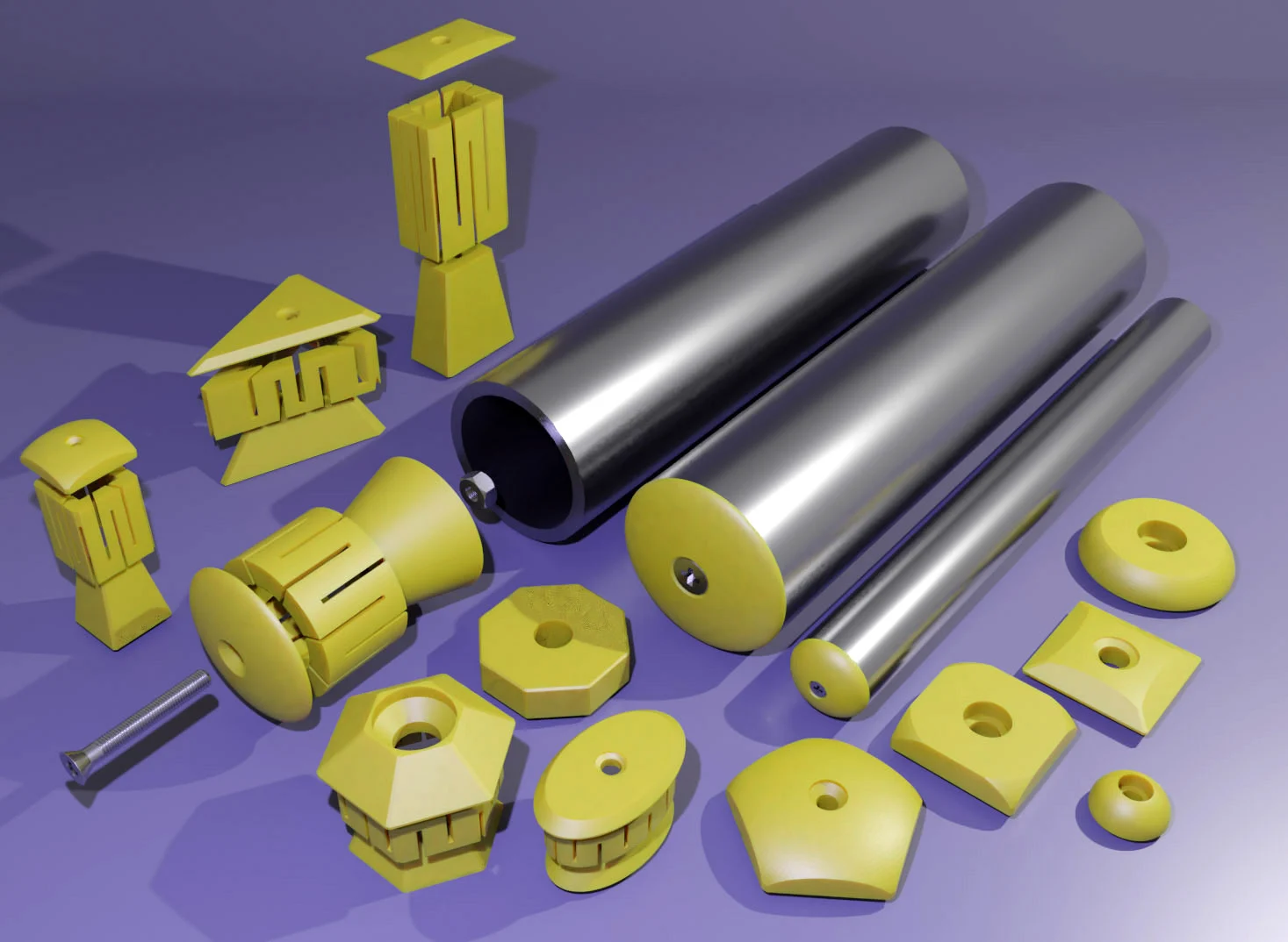 tube cap and roller axle factory