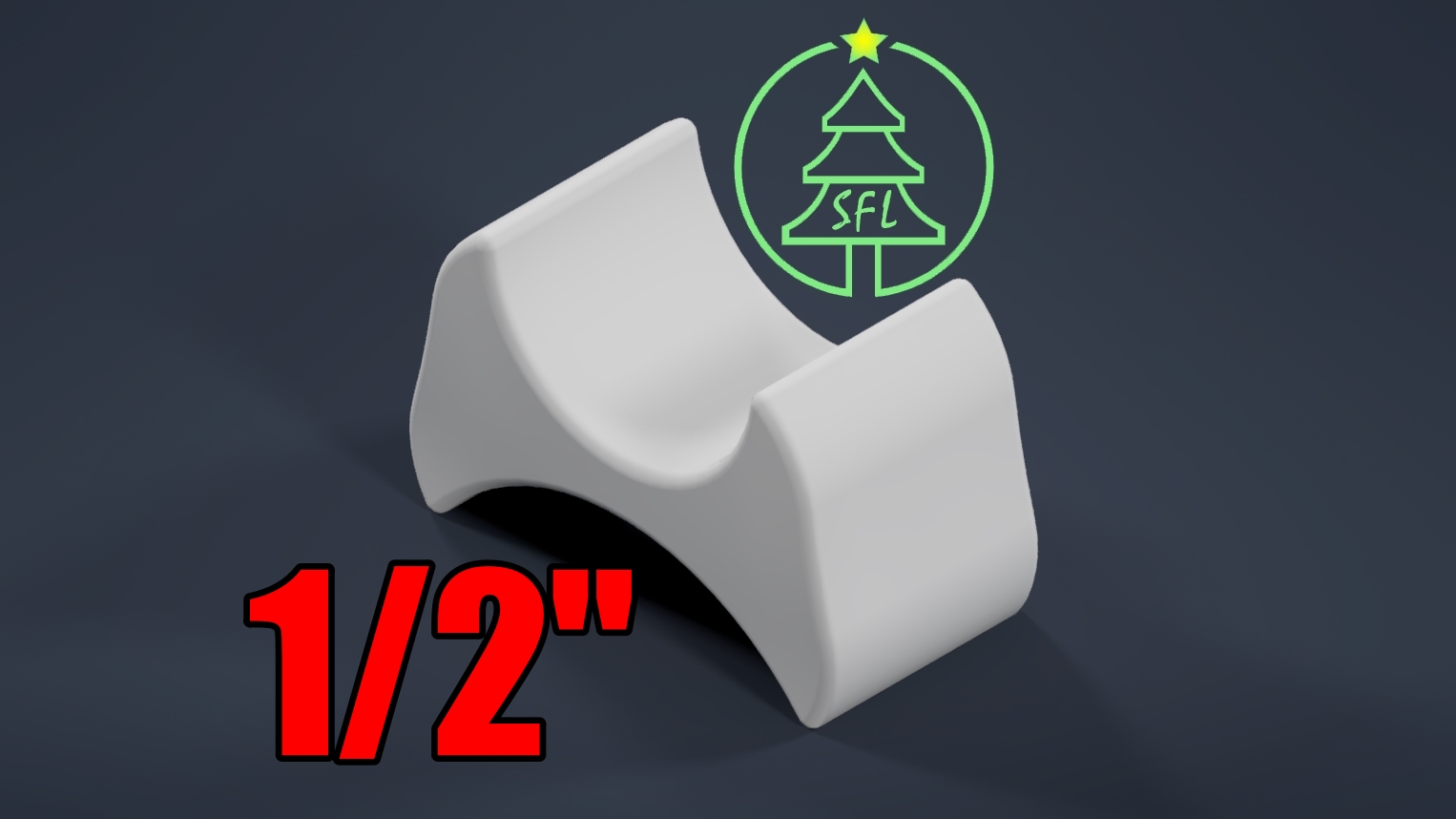 1/2" PVC Pixel Spacer Block for 12mm Bullet Pixels