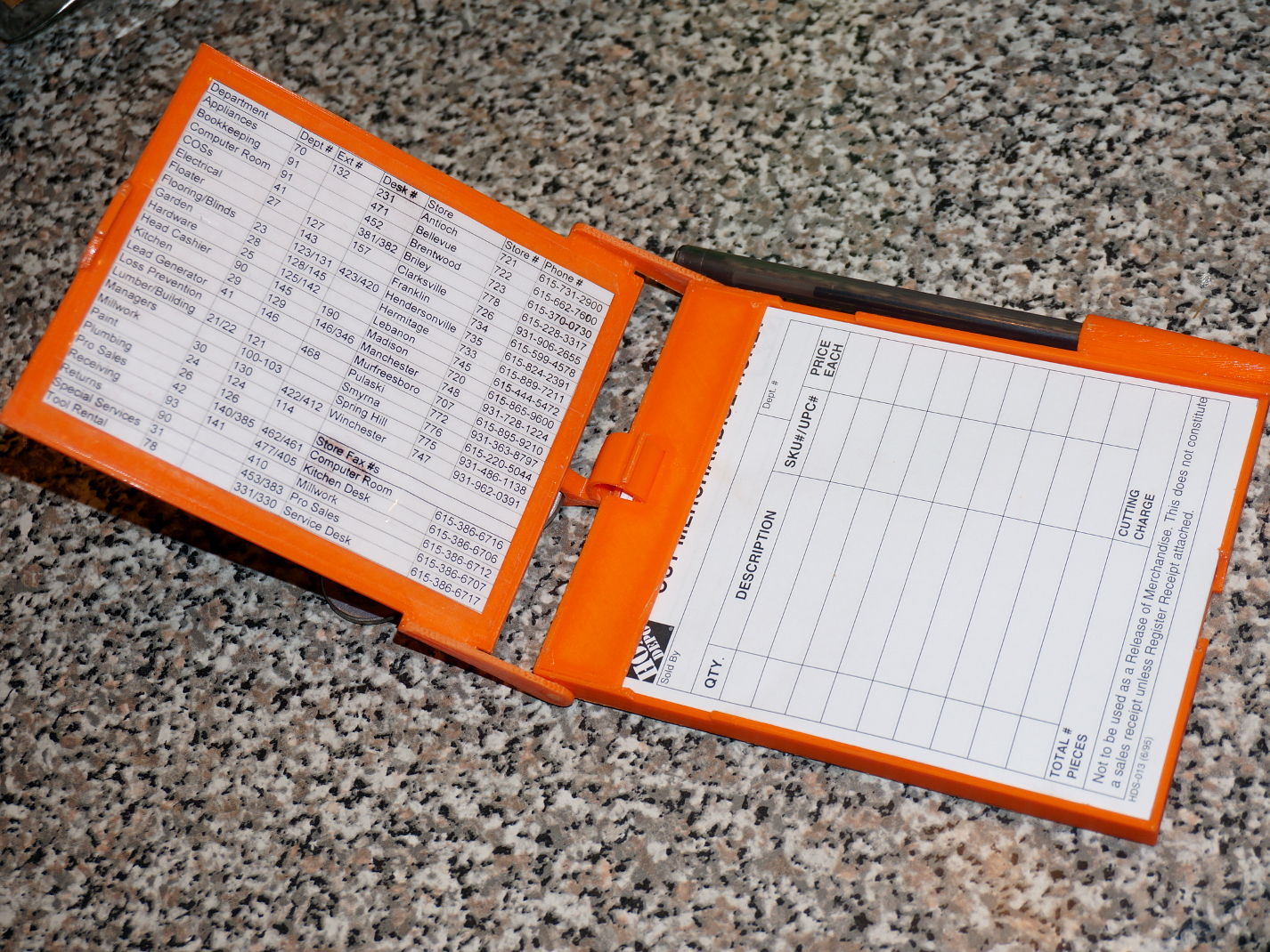 Home Depot "Cut Ticket" Notebook Holder #RetailTools UPDATED 2015-05-11