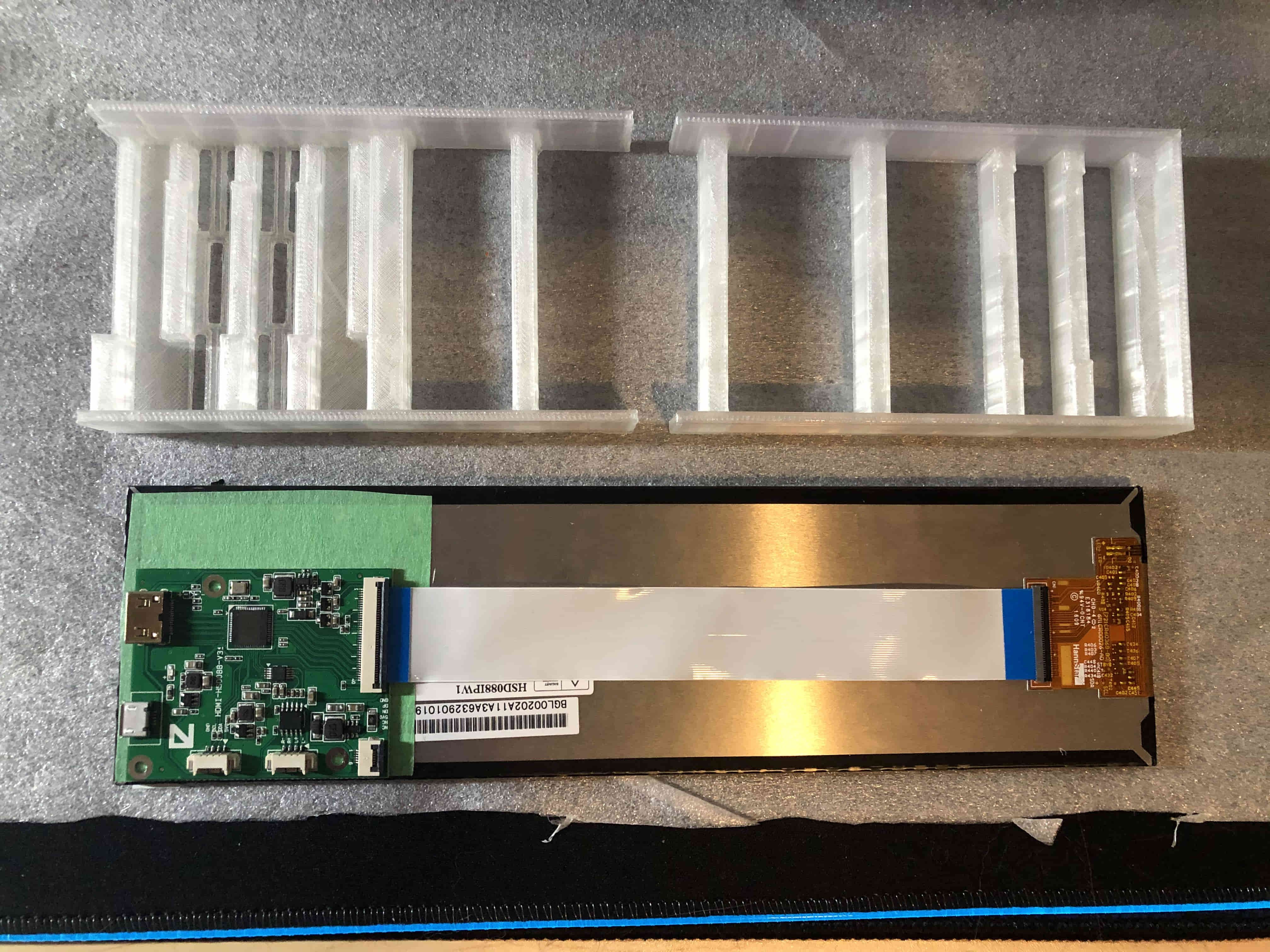 8.8Inch 1920x480 PC Sensor display enclosure
