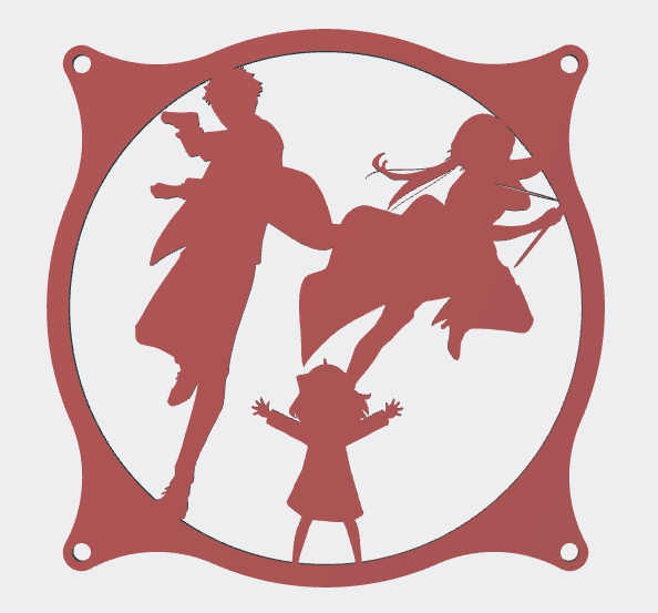 Forger Family Spy x Family 120mm Fan Cover