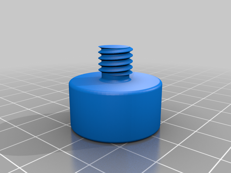 Microphone to Tripod Adapter Plate (1/4-20 Female to 3/8-16 Male)