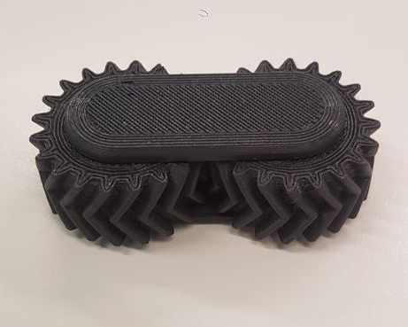 Helical gear fidget toy