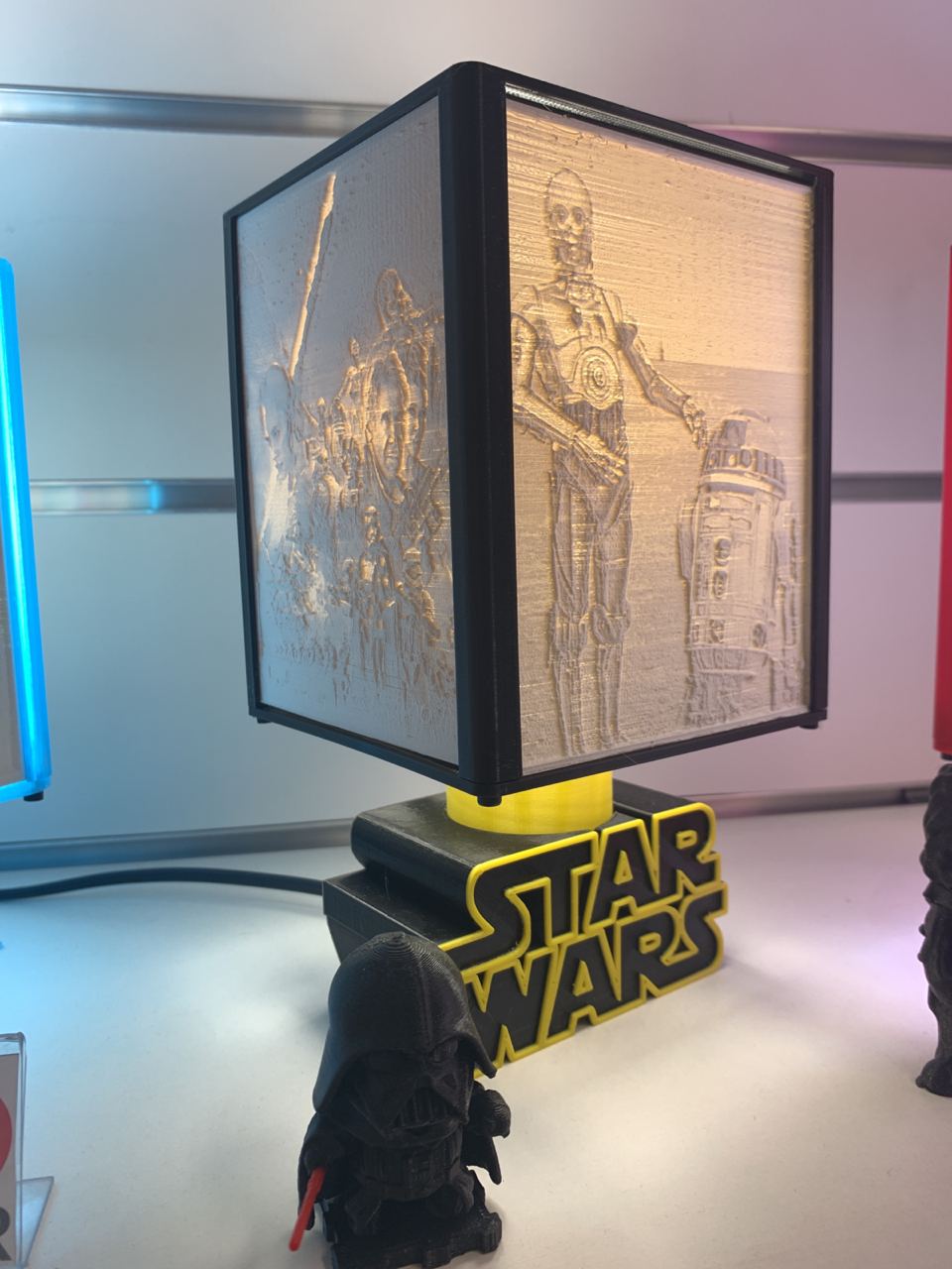 lampara litofanía Star Wars