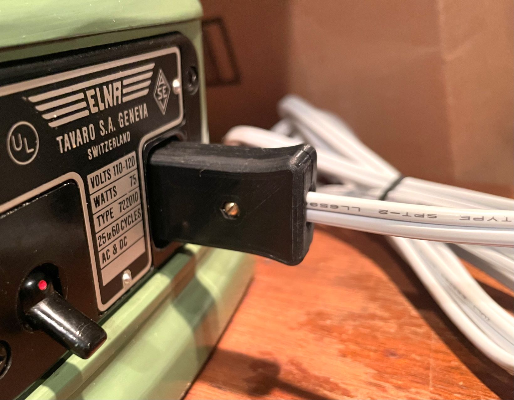 Vintage Sewing Machine Power Plug for the Elna Supermatic and other European Sewing Machines
