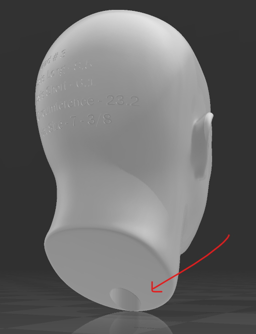 (Budwin) Sizing head Compatible with H3D Creations Helmet Stand Pole