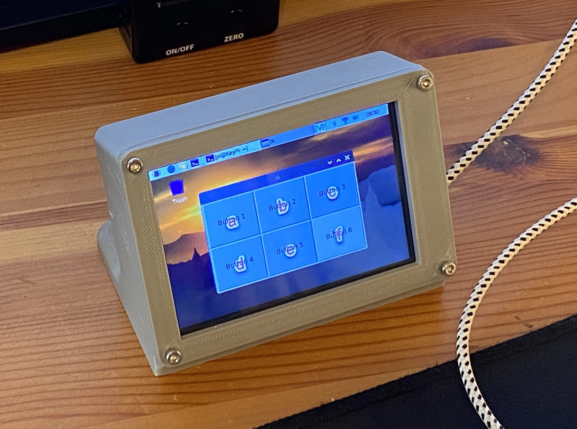 3.5 Inch Touch Screen Monitor Stand for Raspberry Pi Zero W