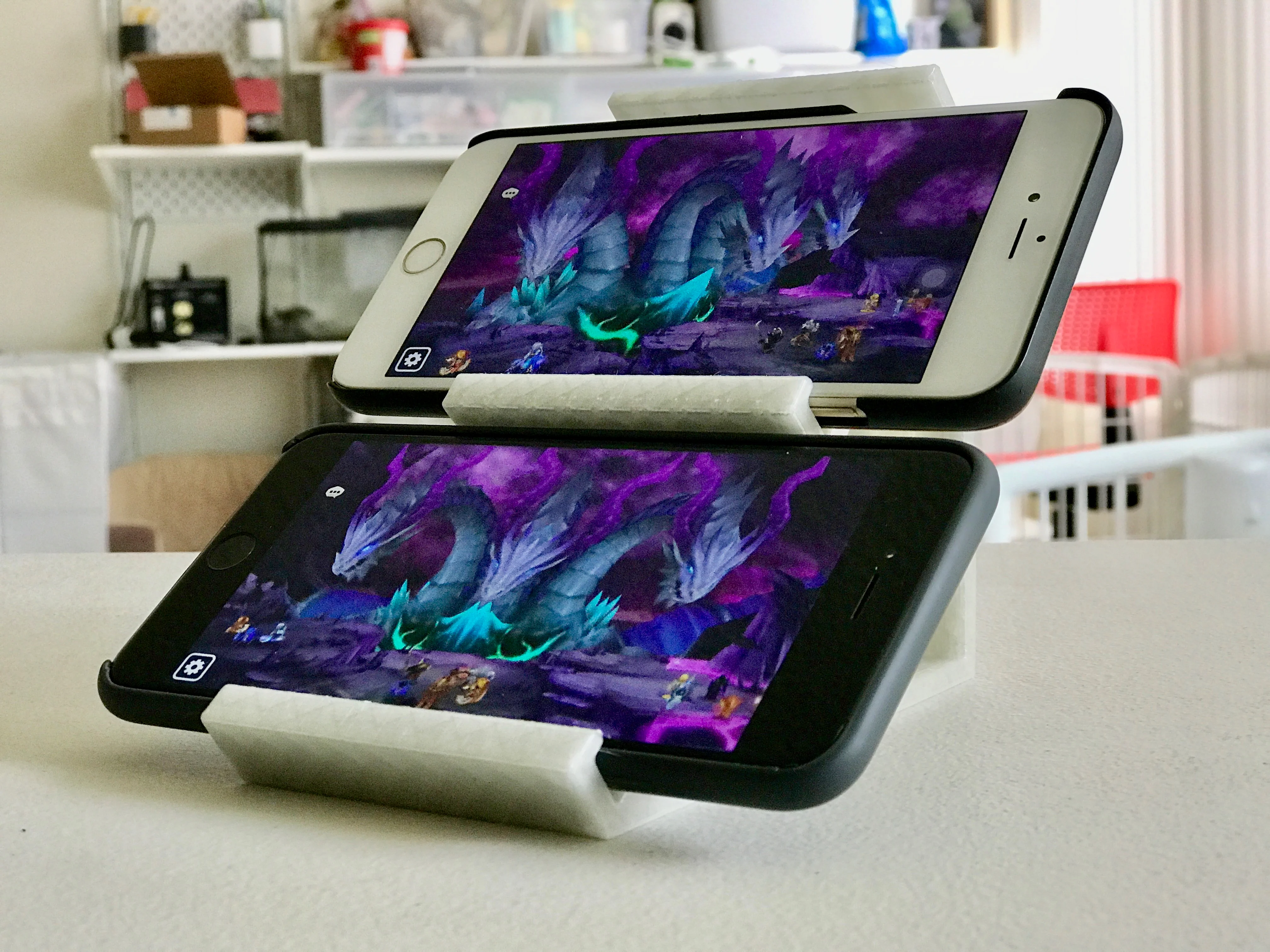Double Smart Phones Stand