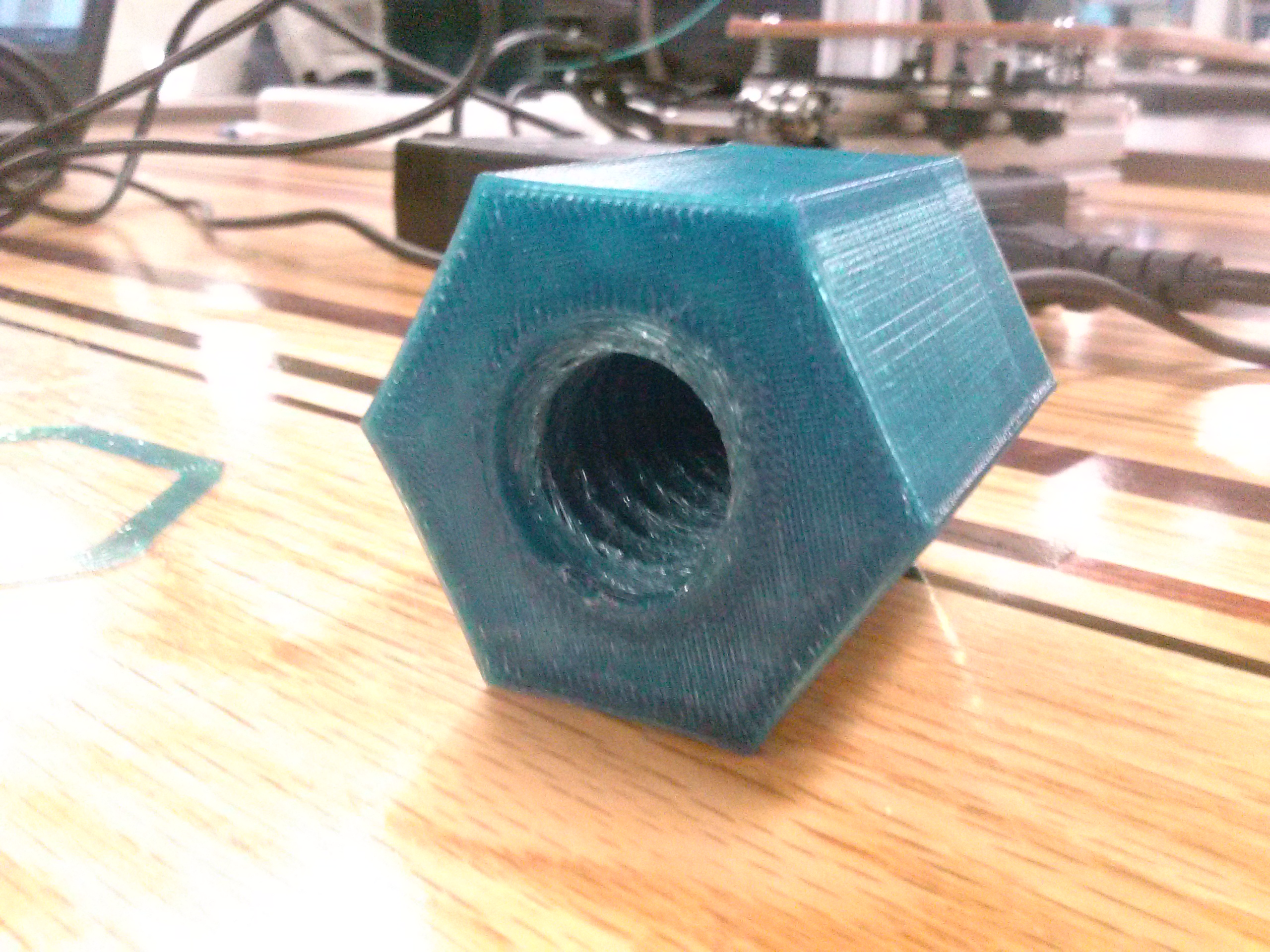 3/4"-5 Acme threaded blind hole