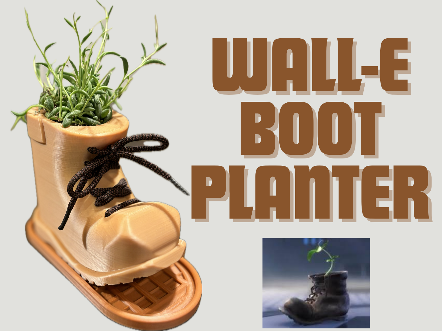Boot Planter (Based off of Wall-E)
