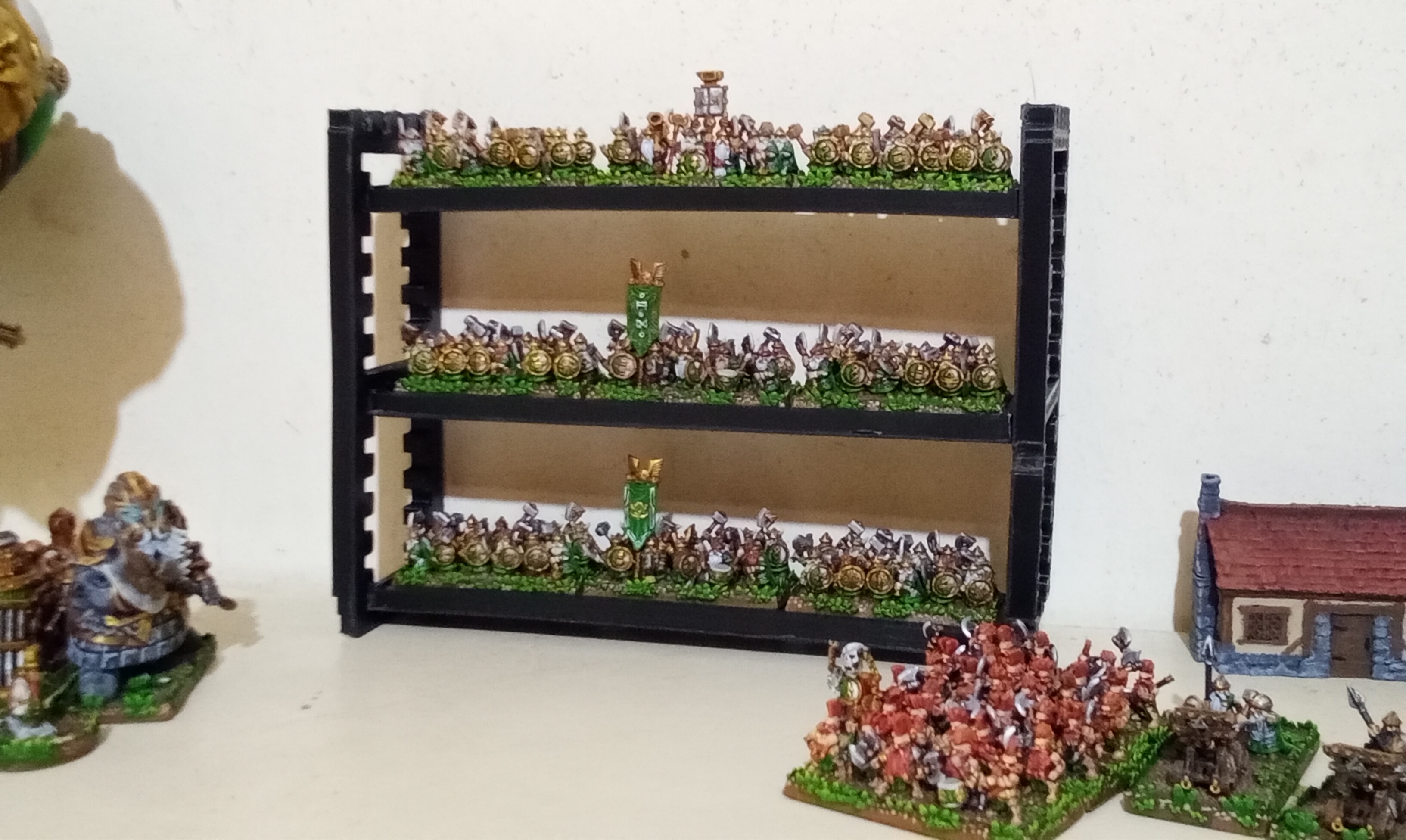 Mini Shelving Re-Remix for Warmaster minis.