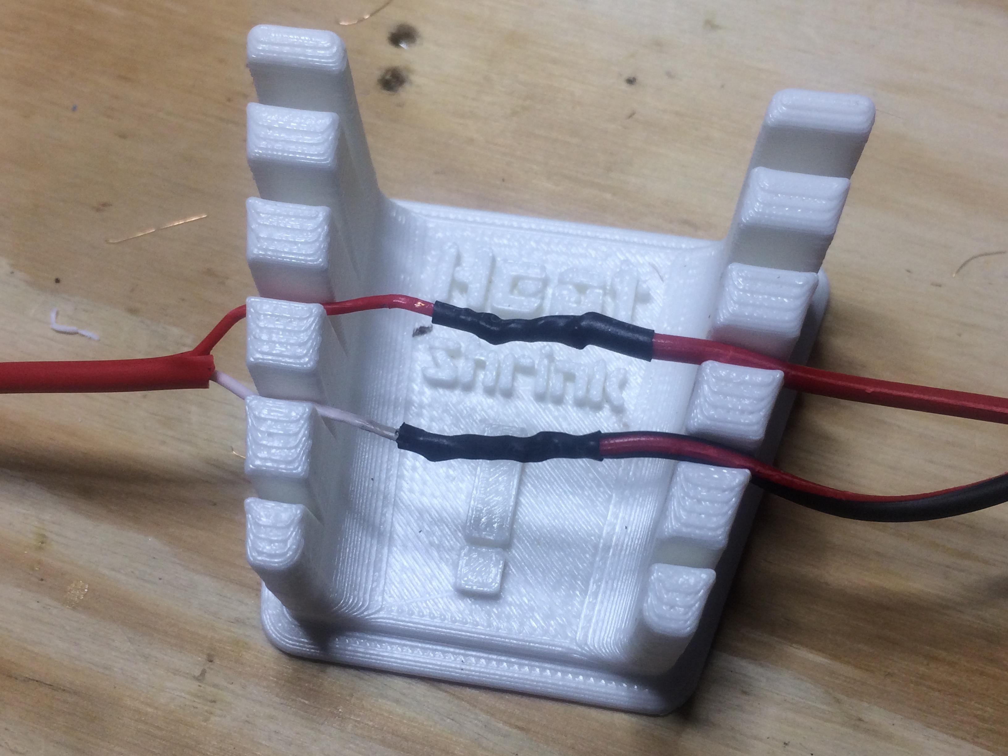 Solder Fingers with Heat Shrink Reminder
