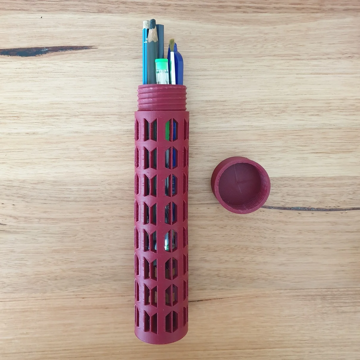 BTS pencil case box screw top