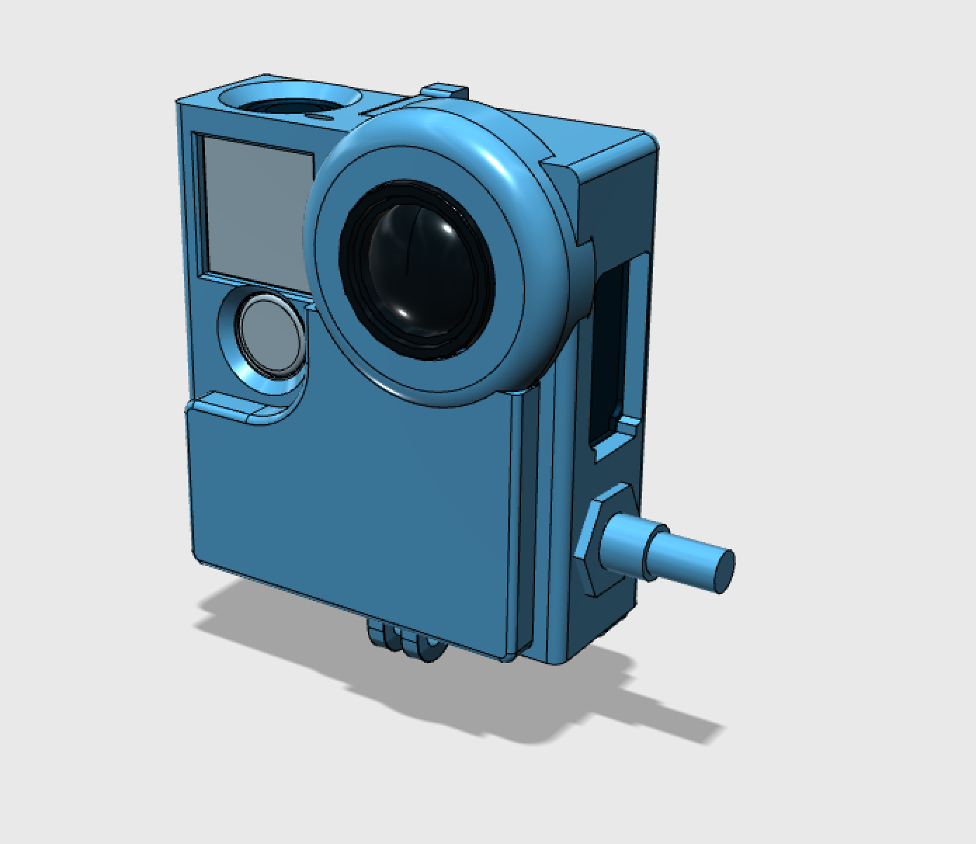 Go pro Hero 4 Frame  with Adafruit Neo pixel  ring light other version