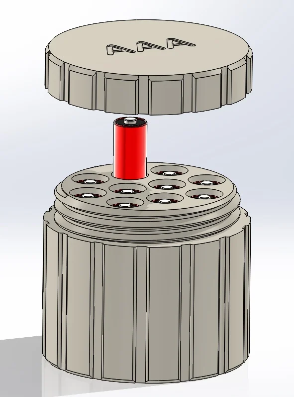 AAA Screw-Together Battery Holder