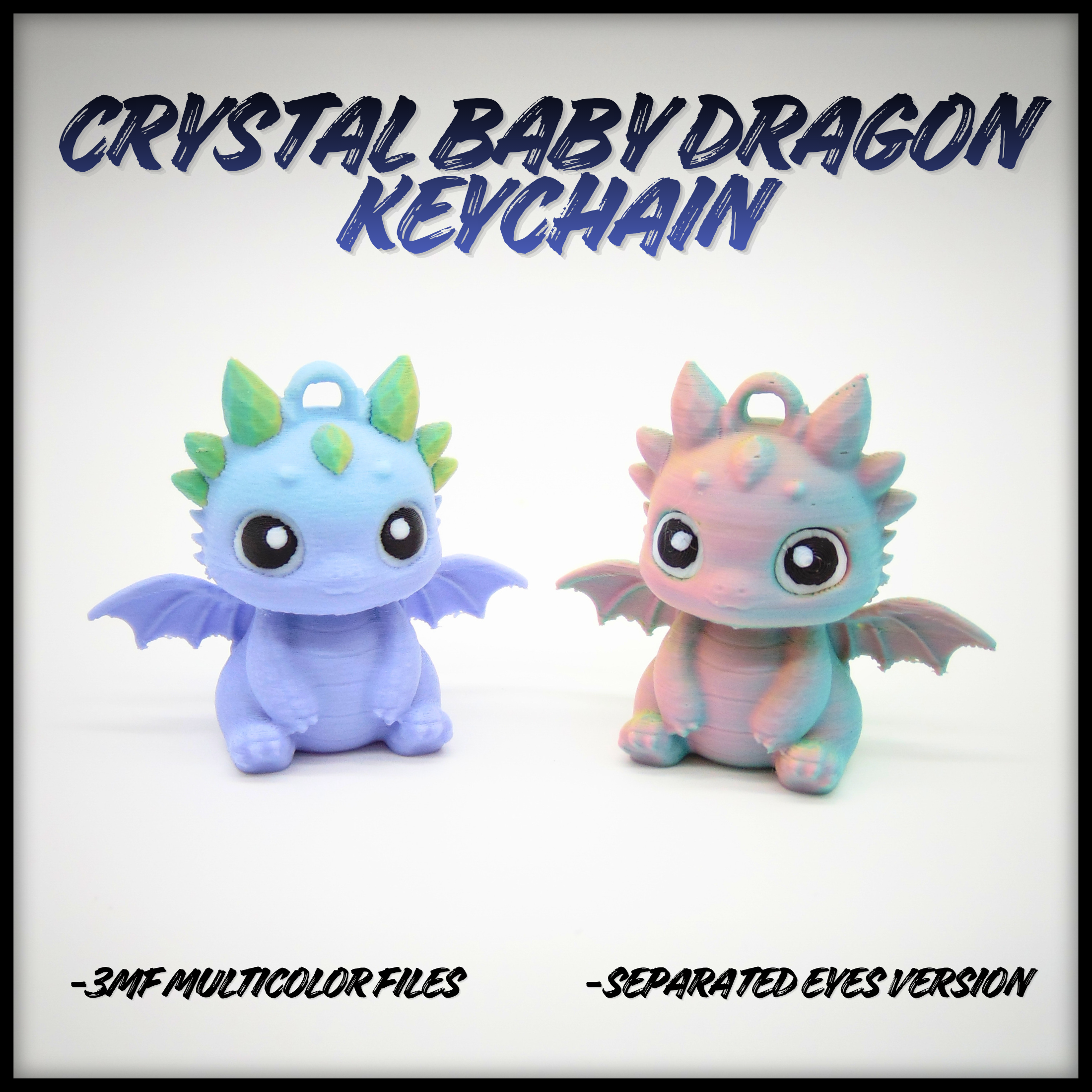 Crystal Baby Dragon Keychain