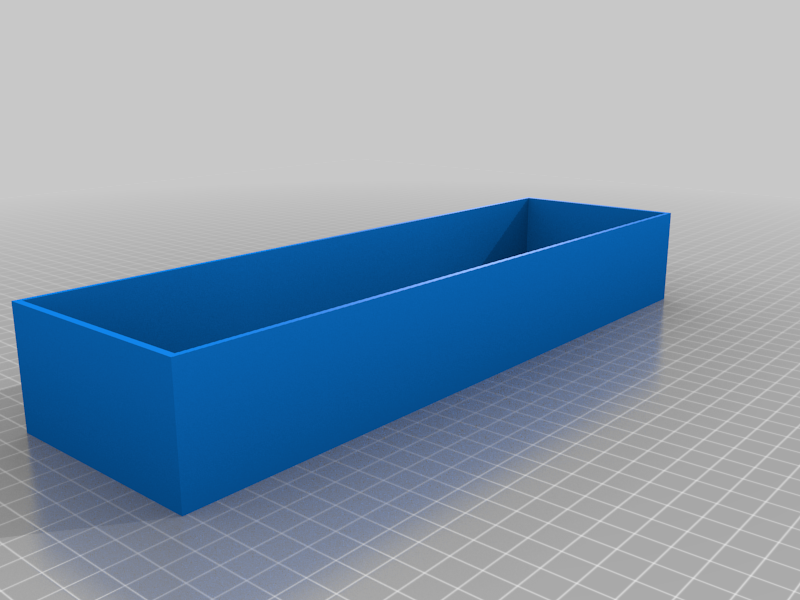 workshop trolley inlay / Werkzeugwagen Einlage: 30cm x 8,5cm x 4,5cm / 2mm Wandstärke