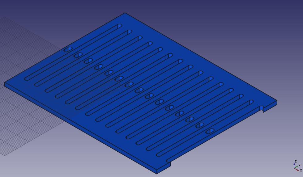 Peine para telar con ranuras de 3mm