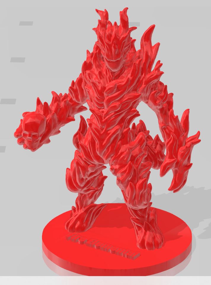 Fire Elemental, Skull Grasp