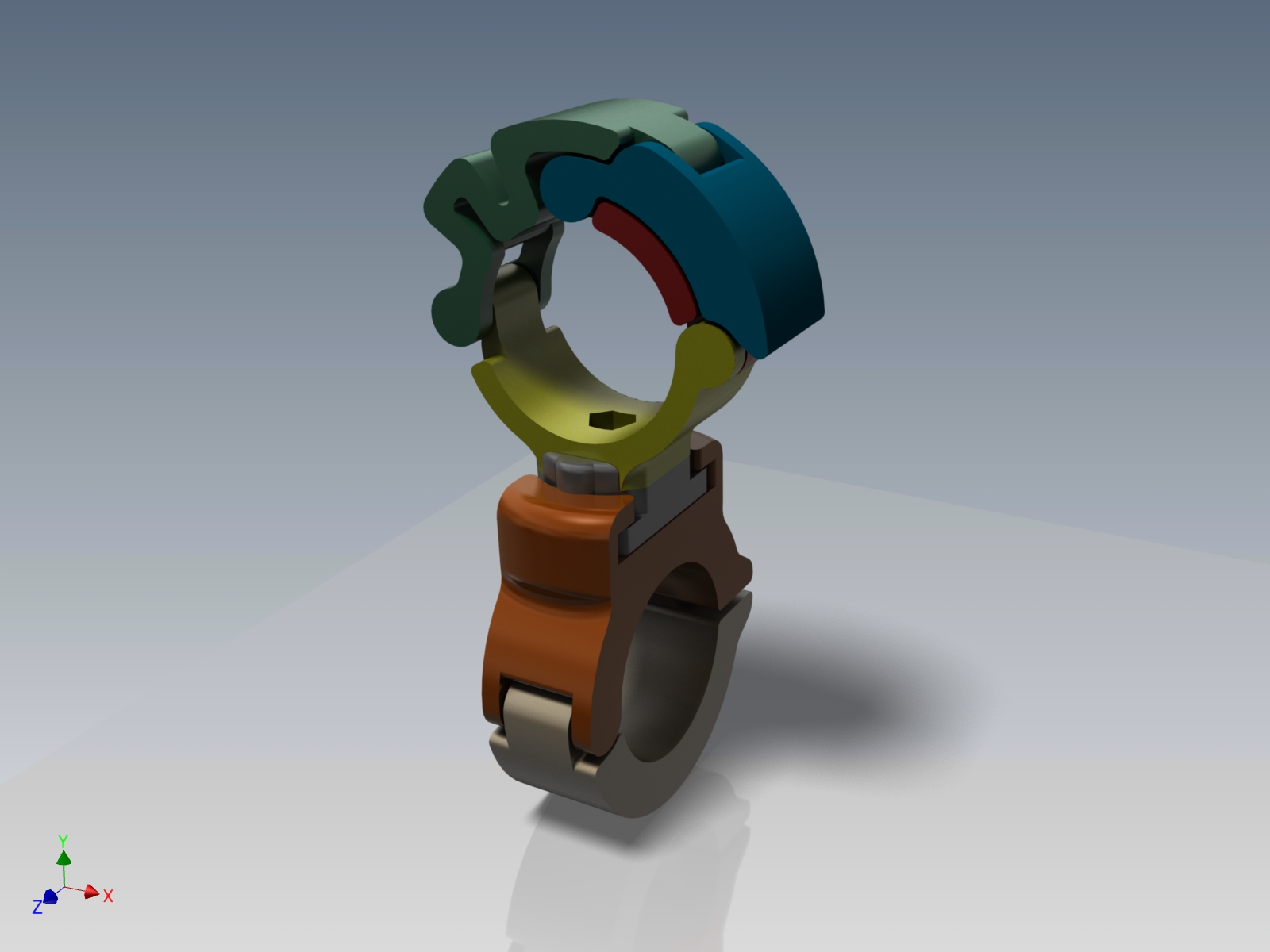Bike light mount, with quick release