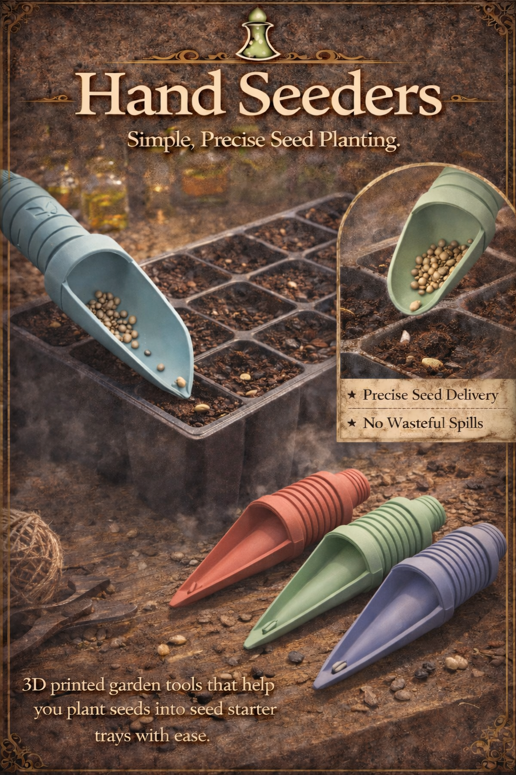 Hand Seeders - Seed Starter Tools - Seedling Tools
