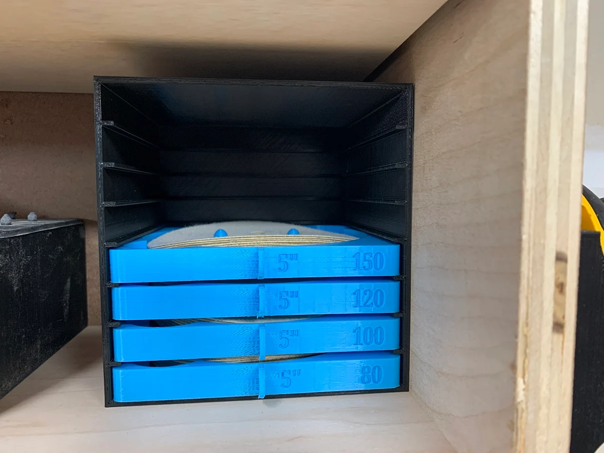 5 inch sandpaper storage improved