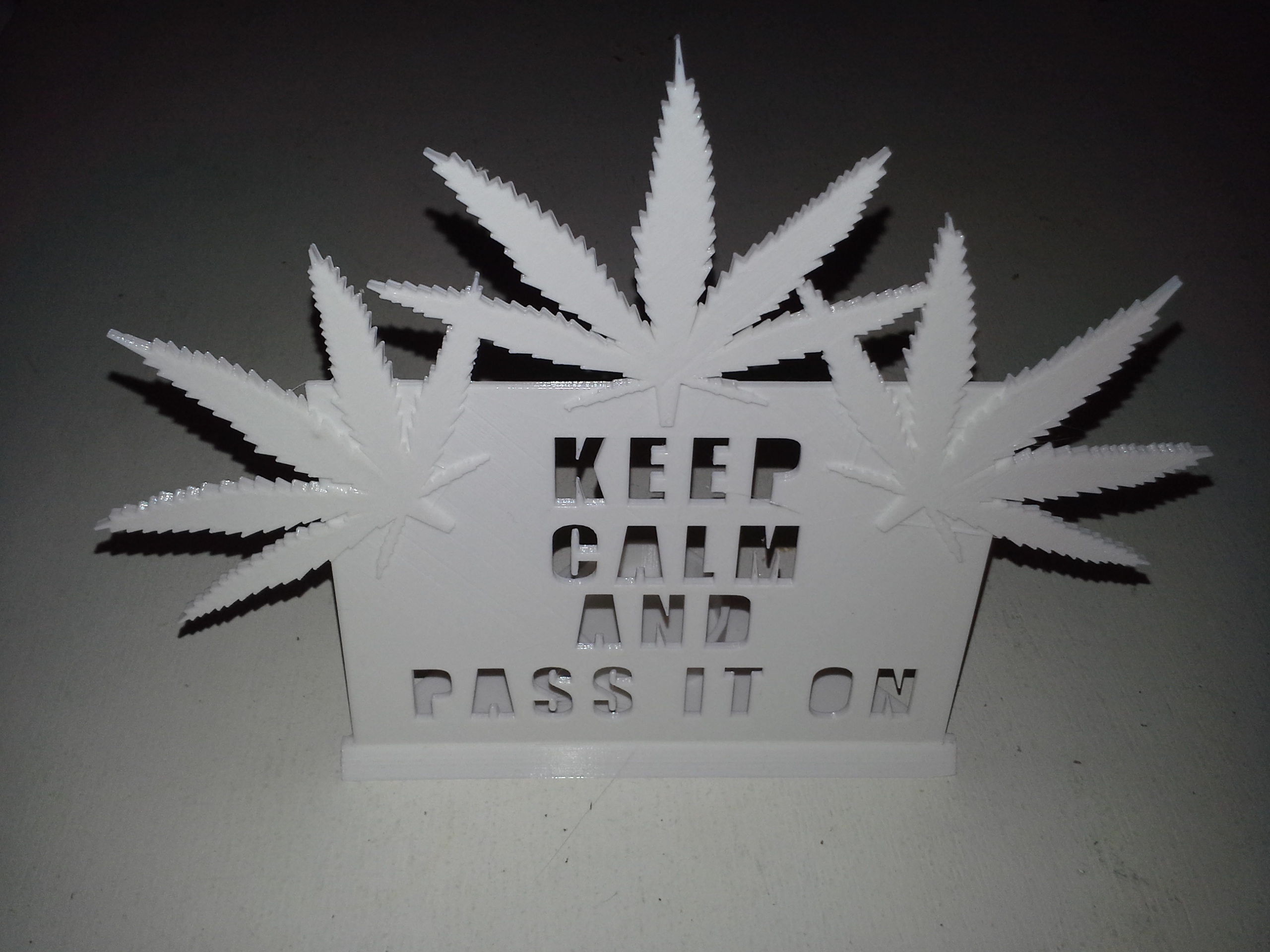 weed wiet cannabis pass it on candleholder