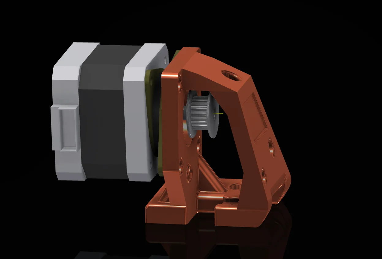 Ender 3 Pro dampened  Y axis motor holder v3.1