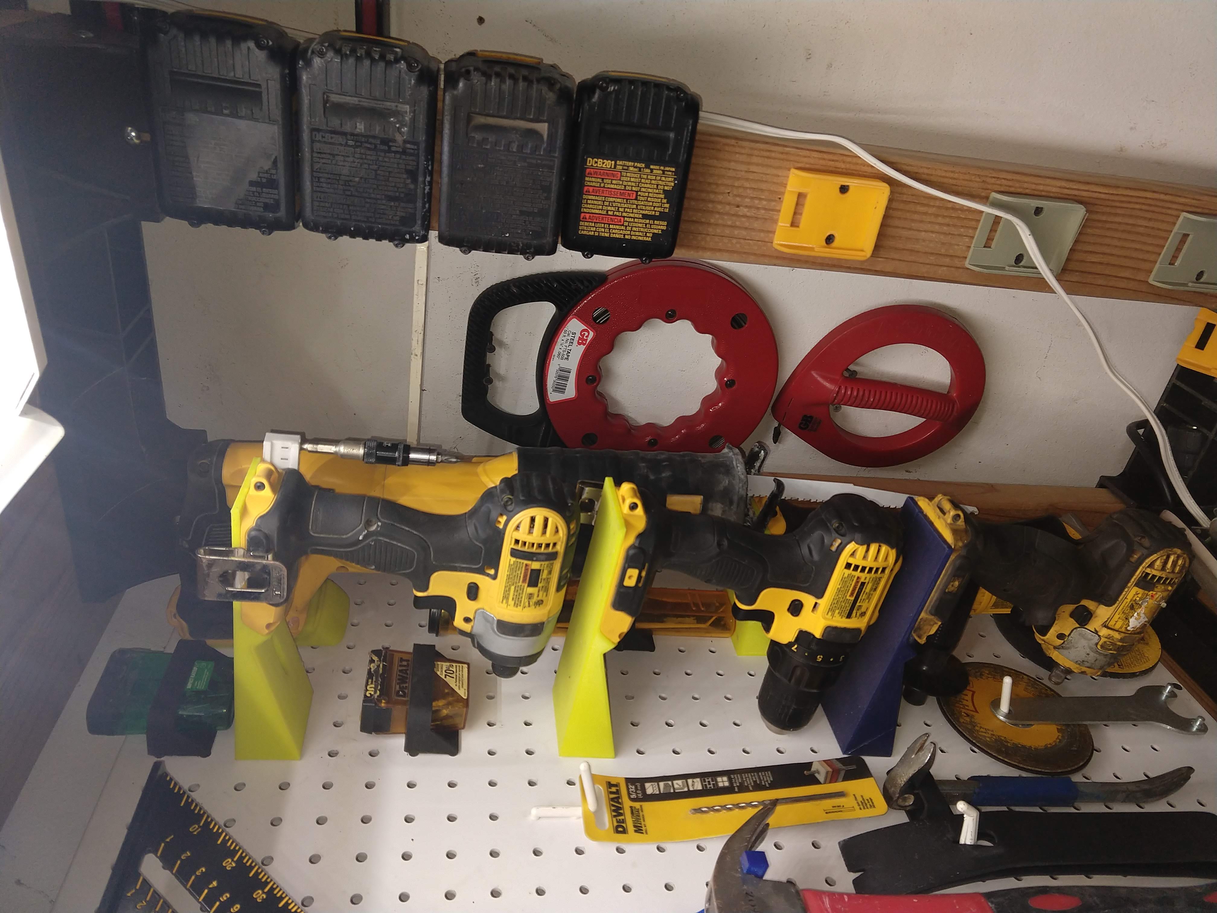 Dewalt 20V Tool Mounts for Pegboard