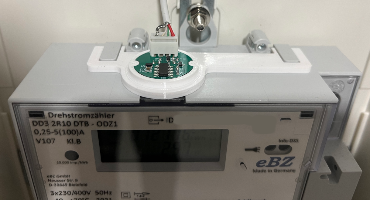 IR bracket for eBZ DD3 electricity meter