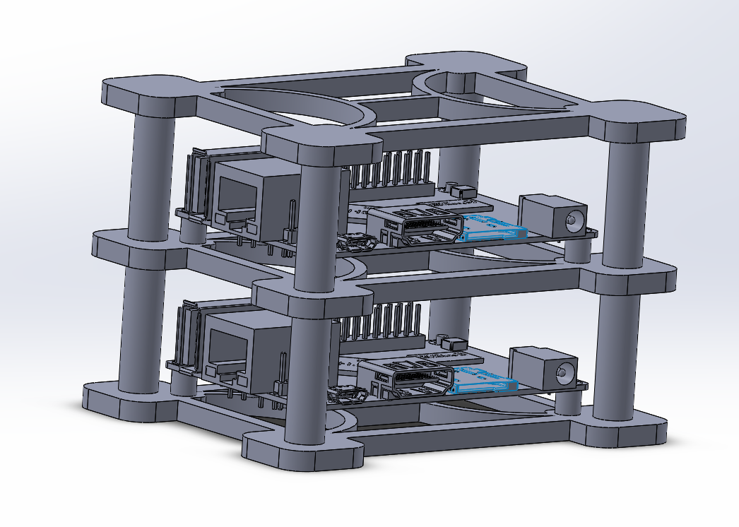 OrangePI One Cluster Case