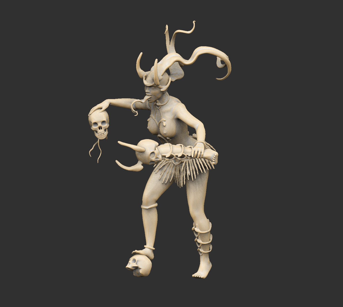Female Demon Statue