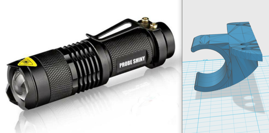 SkateBoard  frontlight Cree T6 Flashlight