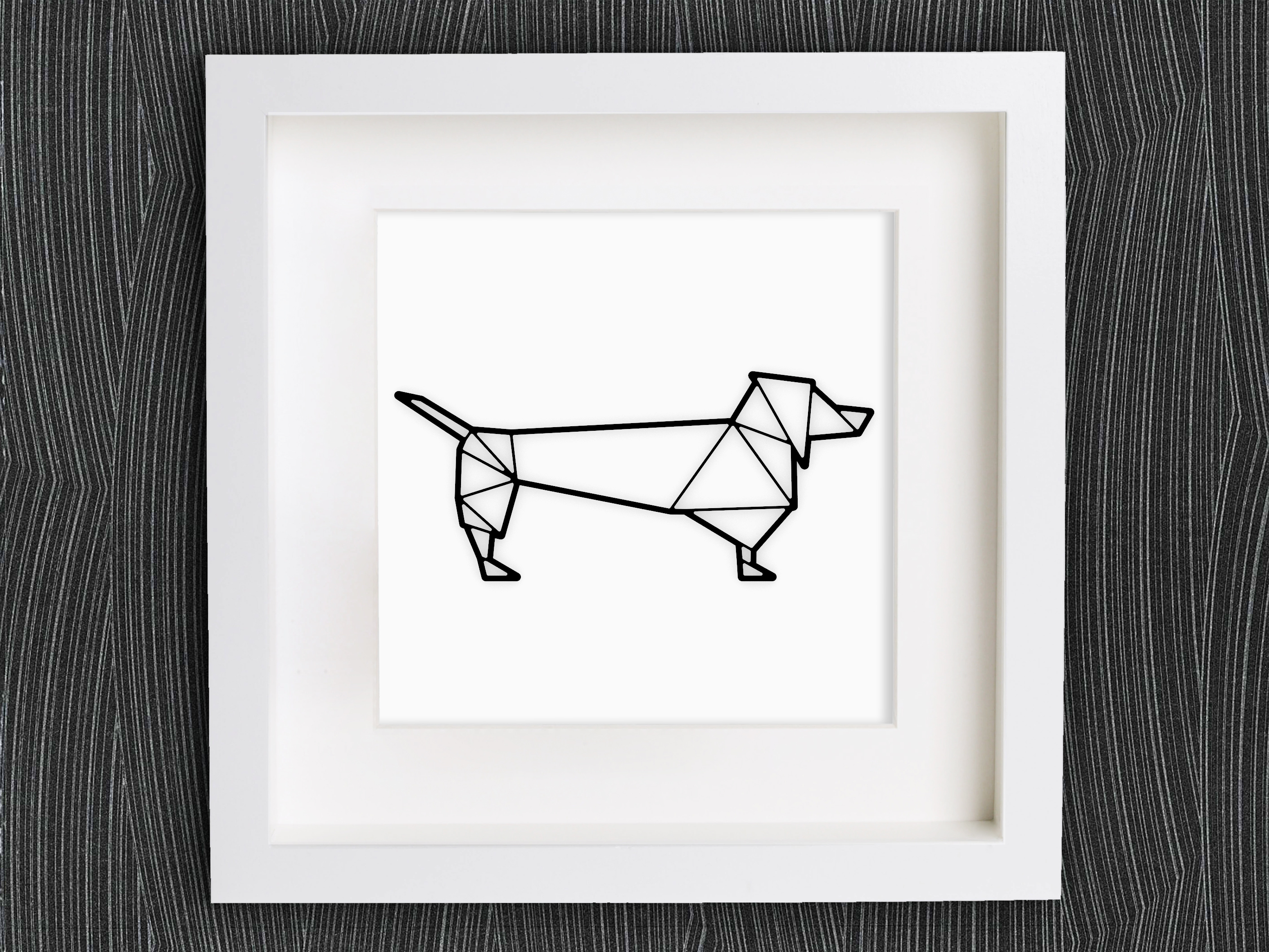 Customizable Origami Sausage Dog / Dachshund