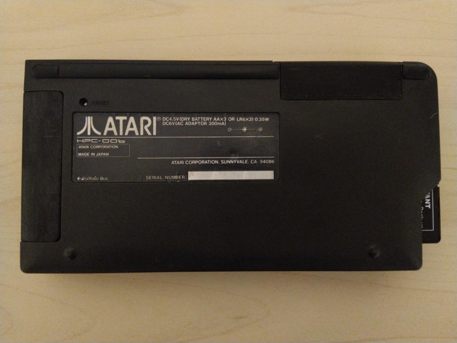 Atari Portfolio (DIP Pocket PC) battery & expansion port covers