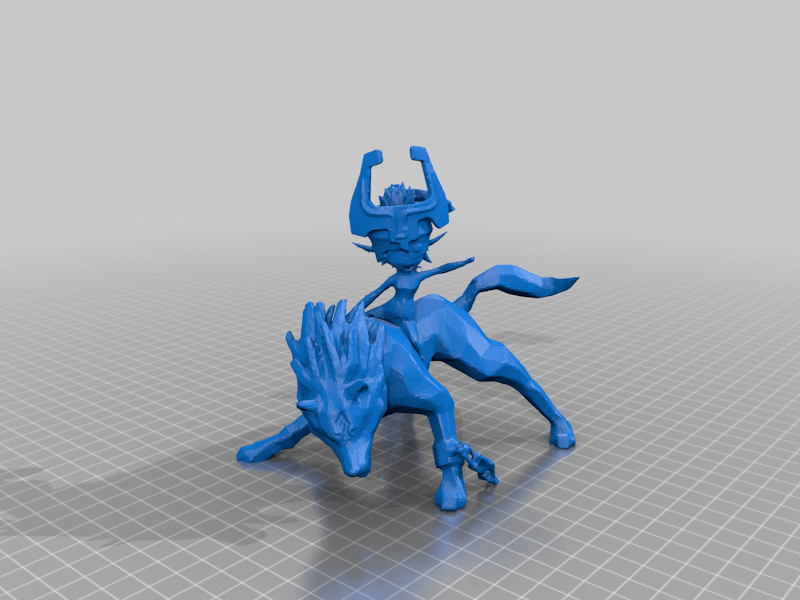 Wolf Link and Deku Shrub