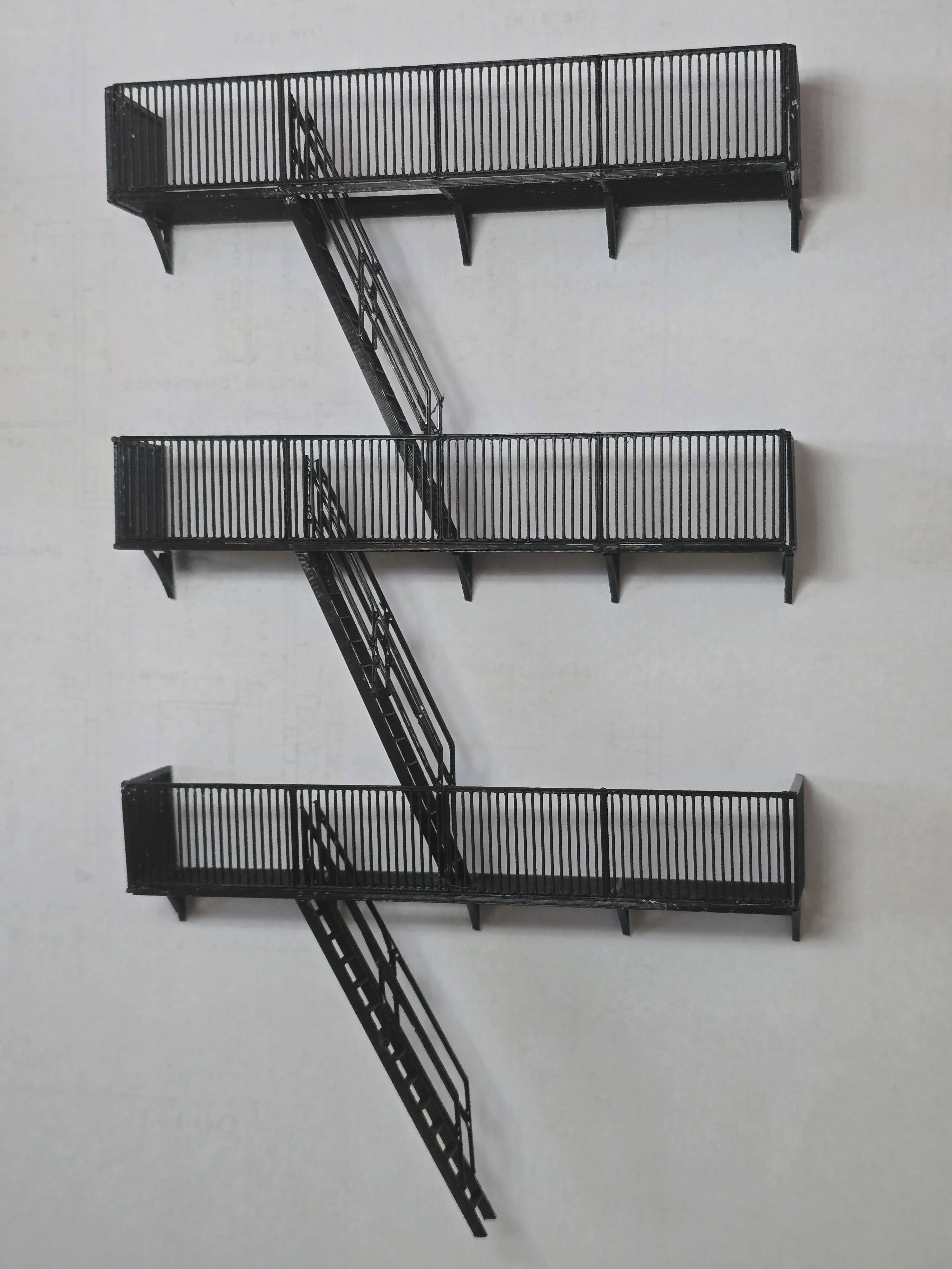 Fire Escape Staircase – 1:50 Architectural Scale Model